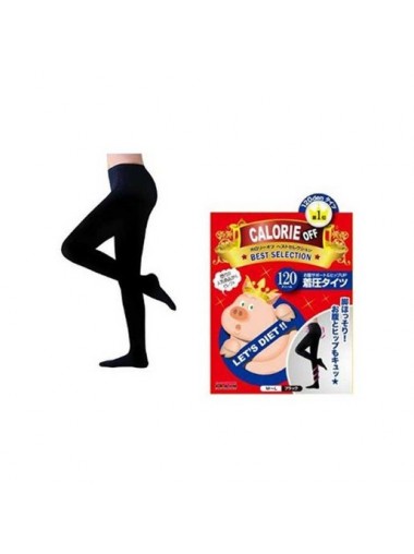 YCY - [日本人気No.1] 日本小飛豬 - CALORIE OFF  視覺隱型壓力襪褲 (120D) 